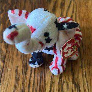 Righty 2000 Patriotic Elephant Beanie Baby